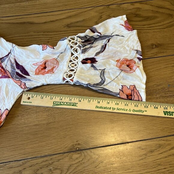 Oddy Mesh Lace Duster Cardigan Size M/L Colorful Sleeveless Boho Peasant Crochet - Picture 6 of 11